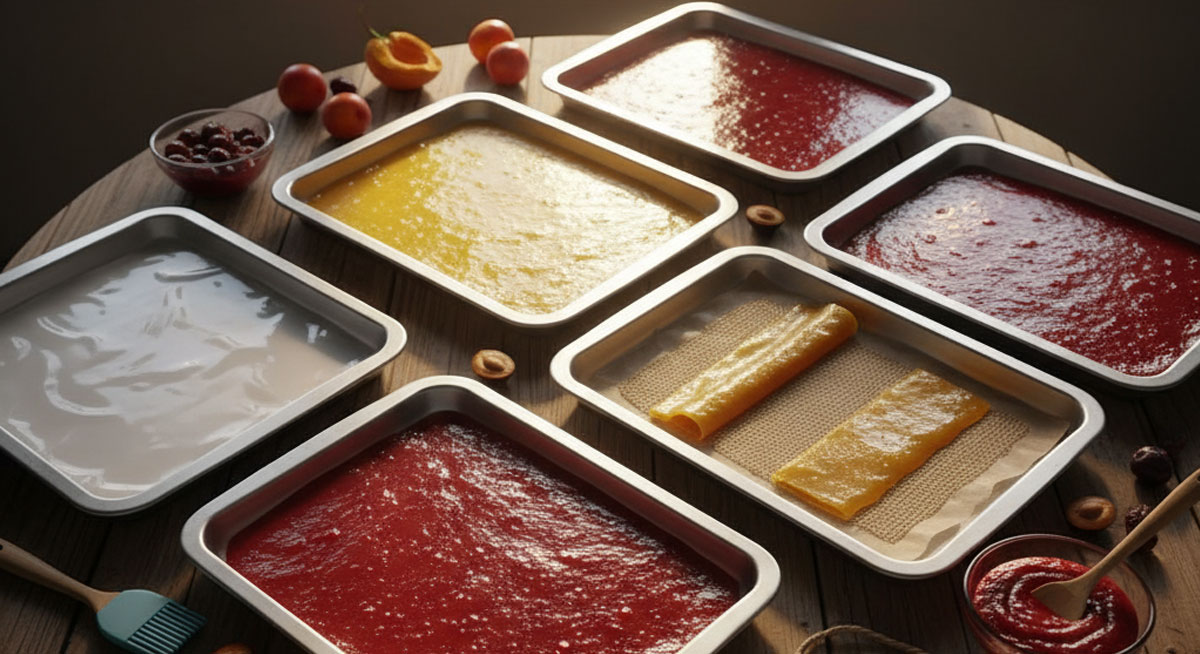 چگونه لواشک را بدون چسبیدن به سینی خشک کنیم