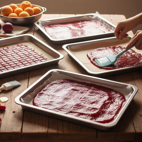 چگونه لواشک را بدون چسبیدن به سینی خشک کنیم - آویشه